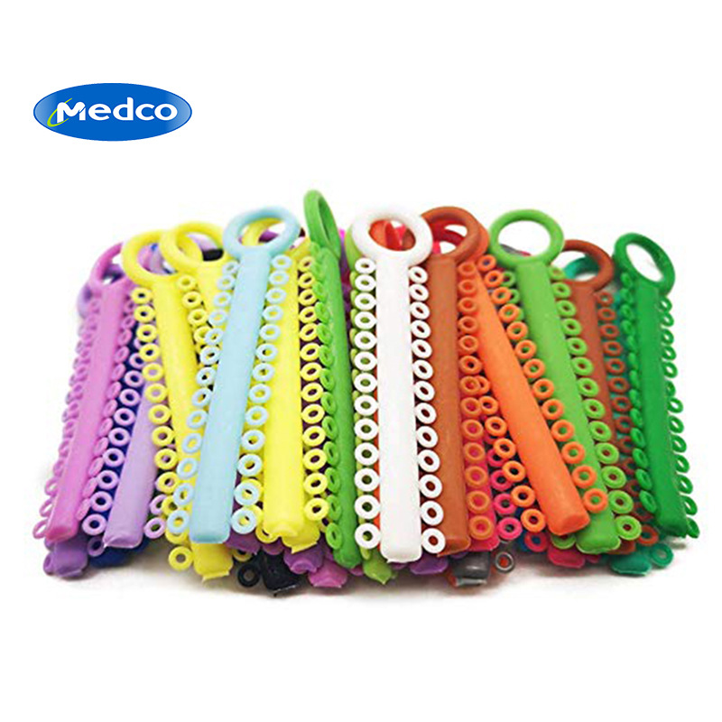 Cross-border exclusive dental orthodontic disposable consumables, oral ligation rings, color ligation rings, oral orthodontic materials