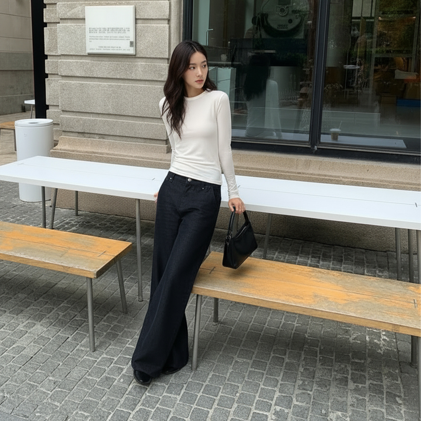 时尚穿搭女性模特服装模特道具人体模特人台女阔腿裤冰丝