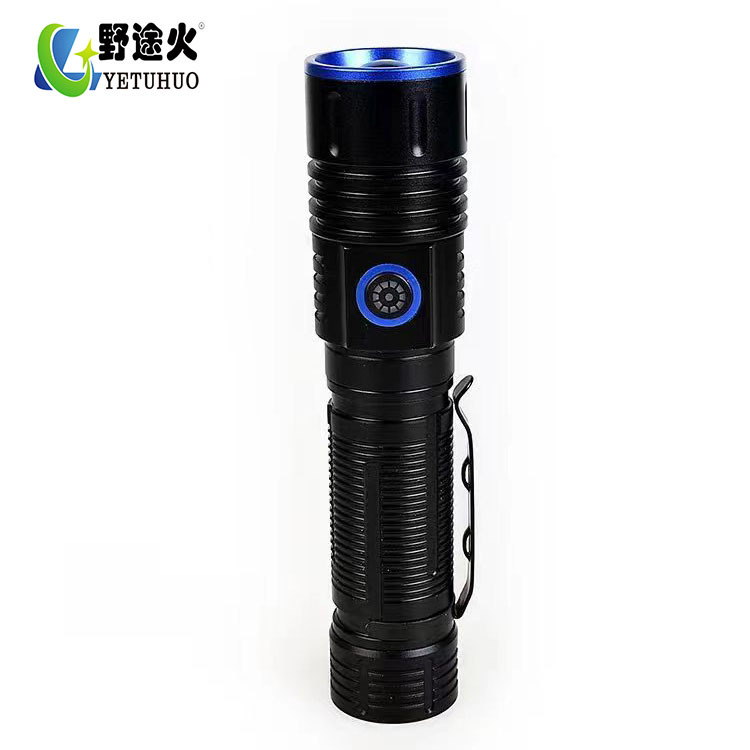 White laser high-intensity long-range flashlight, outdoor portable household, tail magnetic suction hand-held flashlight, super bright and high power details Picture