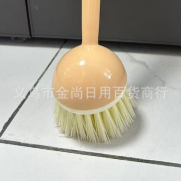 New cleaning brush, steel wool ball pot brush, long-handled household kitchen multi-functional brush, dish cleaning pot with long-handled pot brush Application Scenario
