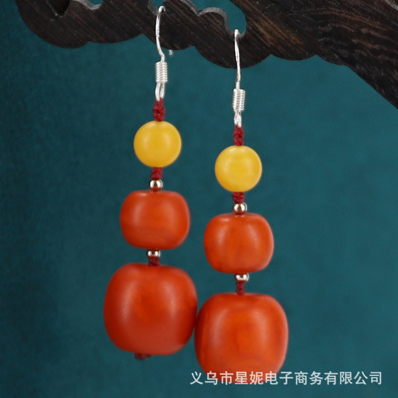 饰品/耳环/耳饰/锆石耳饰/耳环批发白底实物图