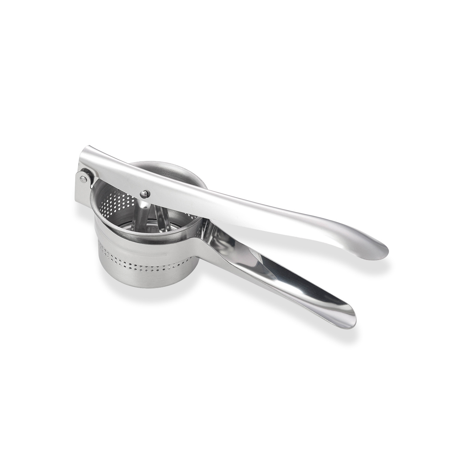 厨房用具/手动榨汁机/玻璃榨汁器/不锈钢榨汁器/盐瓶塑料白底实物图