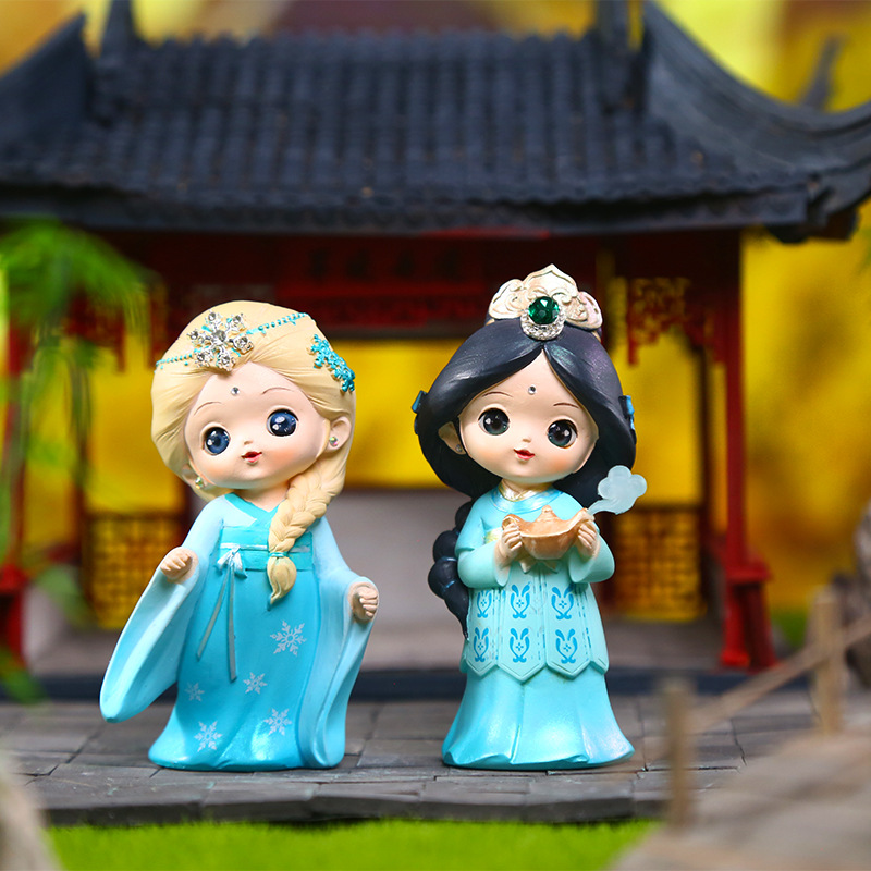 Creative new Dream Shadow Princess blind box figurines, ancient-style girl resin tabletop ornaments, wholesale girls' gifts, national trend Specification image
