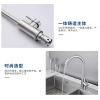 Customized stainless steel universal rotating faucet, kitchen faucet, cold and hot washing sink, sink, sink and vegetable basin faucet Application Scenario