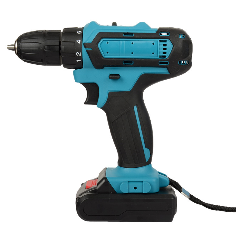 Electric screwdriver factory wholesale household portable 21v hand drill, rechargeable wireless drill, lithium battery drill Item Picture