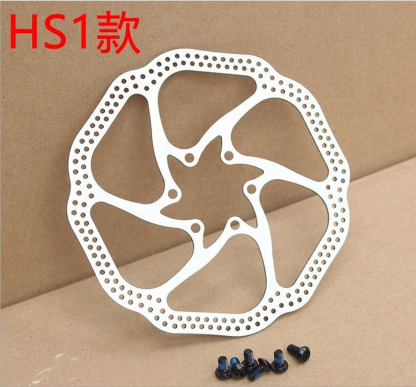 HS1 mountain bike disc, six-pin, six-hole, 6-inch 160mm disc brake pad, brake disc with screws details Picture