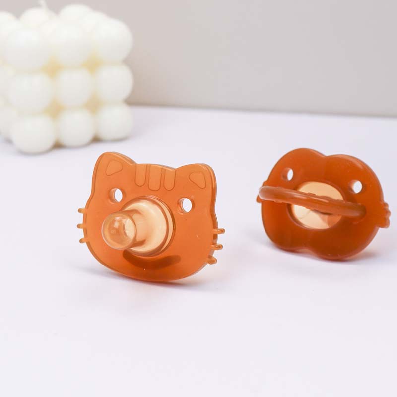 Newborn milk imitation silicone anti-drop chain pacifier from the manufacturer, daily and night use for babies, sleeping comfort, day and night combination details Picture