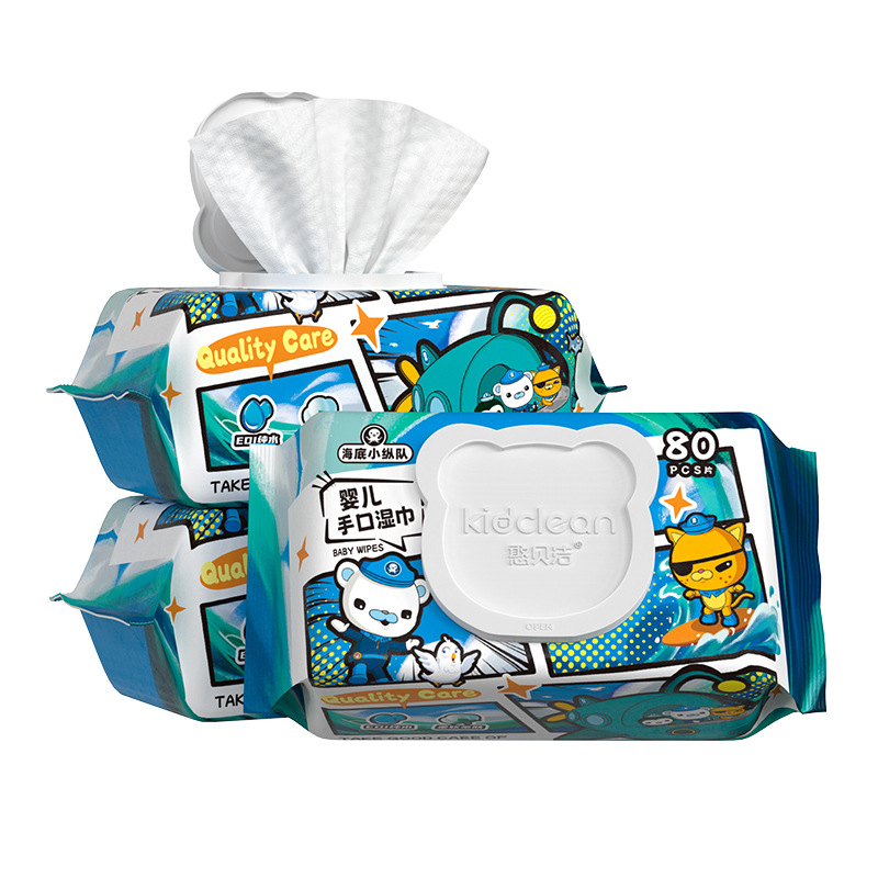 Baby hand and mouth wet wipes, extra-large and thickened, Bao Bao infant and toddler children's wet wipes, home large pack, family affordable Item Picture