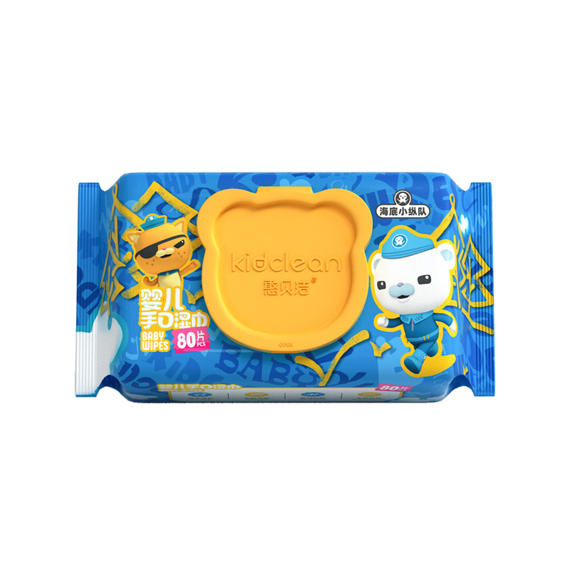Baby wet wipes, large packs of 80-liter pure water wet wipes, wholesale for hand and mouth cleaning for babies, children, infants and students when going out Item Picture