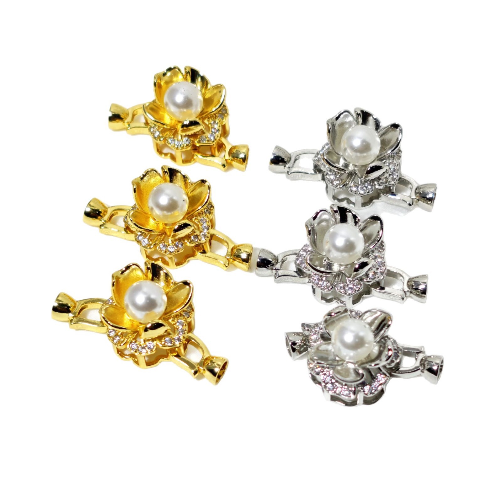 High-end strong color retention necklace clasp, pearl buckle, bracelet buckle, end buckle, universal buckle, diy jewelry accessories Item Picture