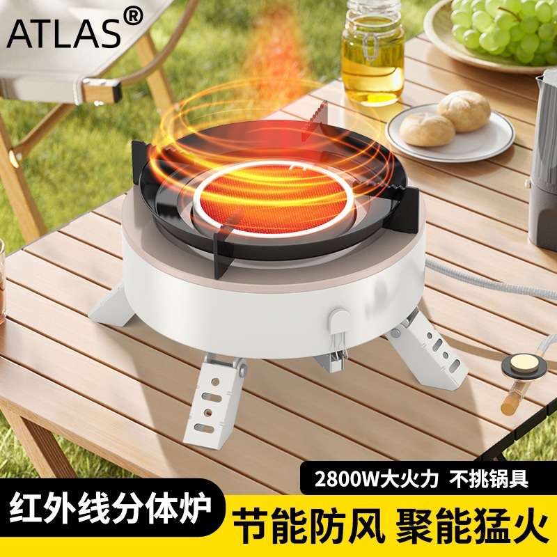 便携式猛火炉卡式炉户外燃气炉一体式露营野外煮茶炉野炊装备全套
