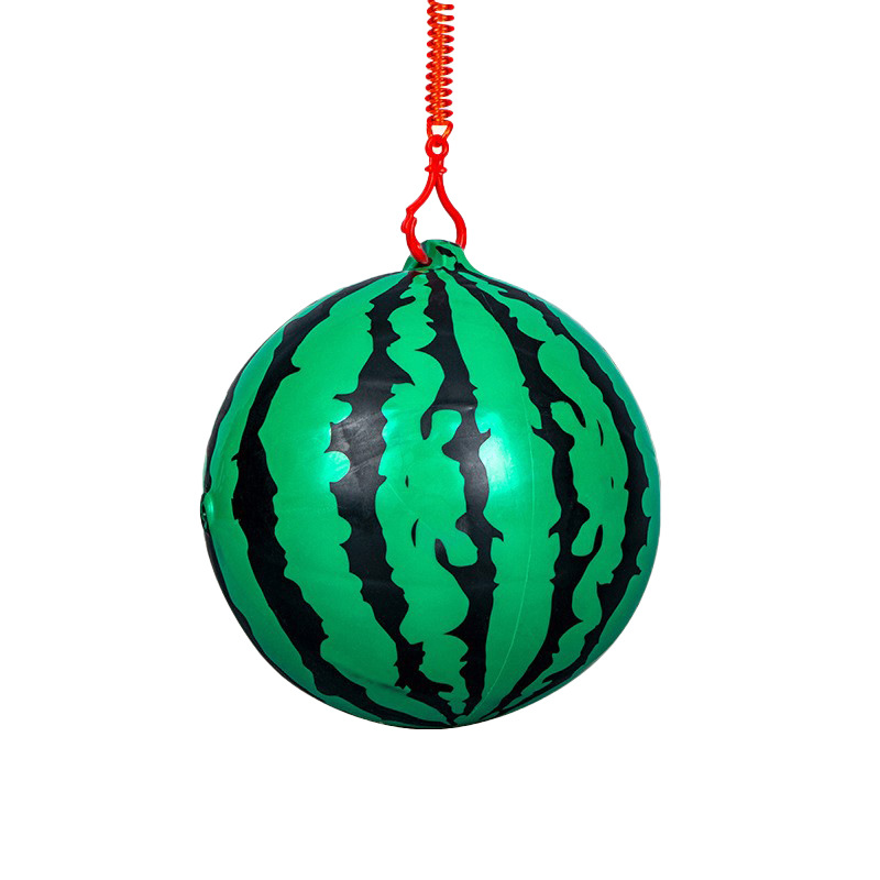 Children's patting balls, inflatable watermelon balls, elastic balls, rebound balls with ropes, small rubber balls, one-year-old ball toys details Picture