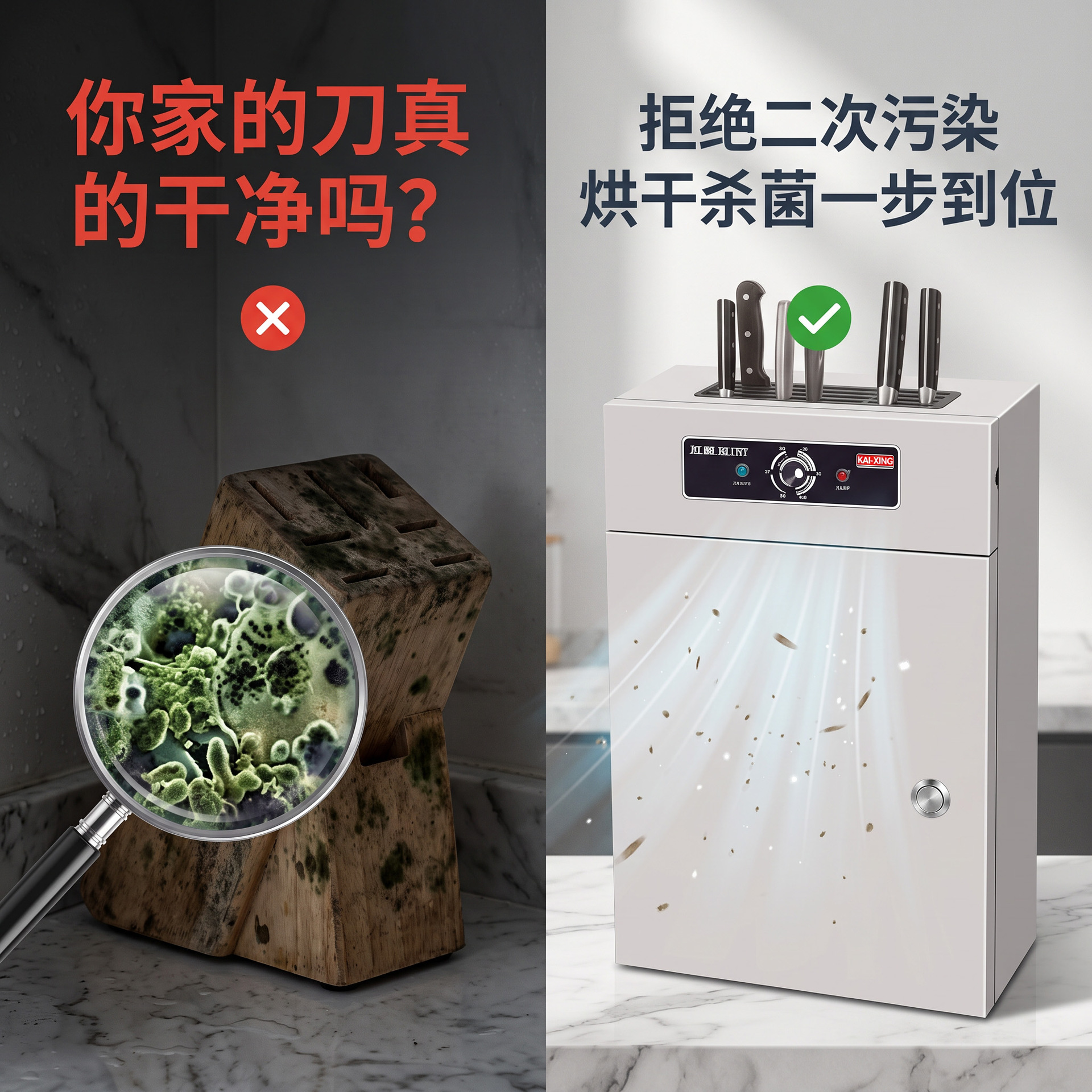 Wholesale of commercial knife disinfection cabinets, restaurant kitchen knife disinfection boxes, and sterilization equipment for kitchen knives in the catering industry details Picture