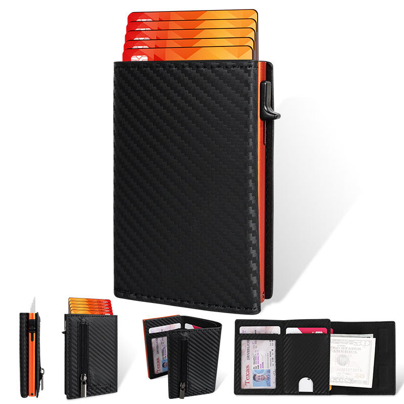 Factory Wholesale Personalized And Trendy Rfid Anti-Demagnetization Multi-Functional Aluminum Alloy Anti-Drop Card, Id Card, Bank Card Bag