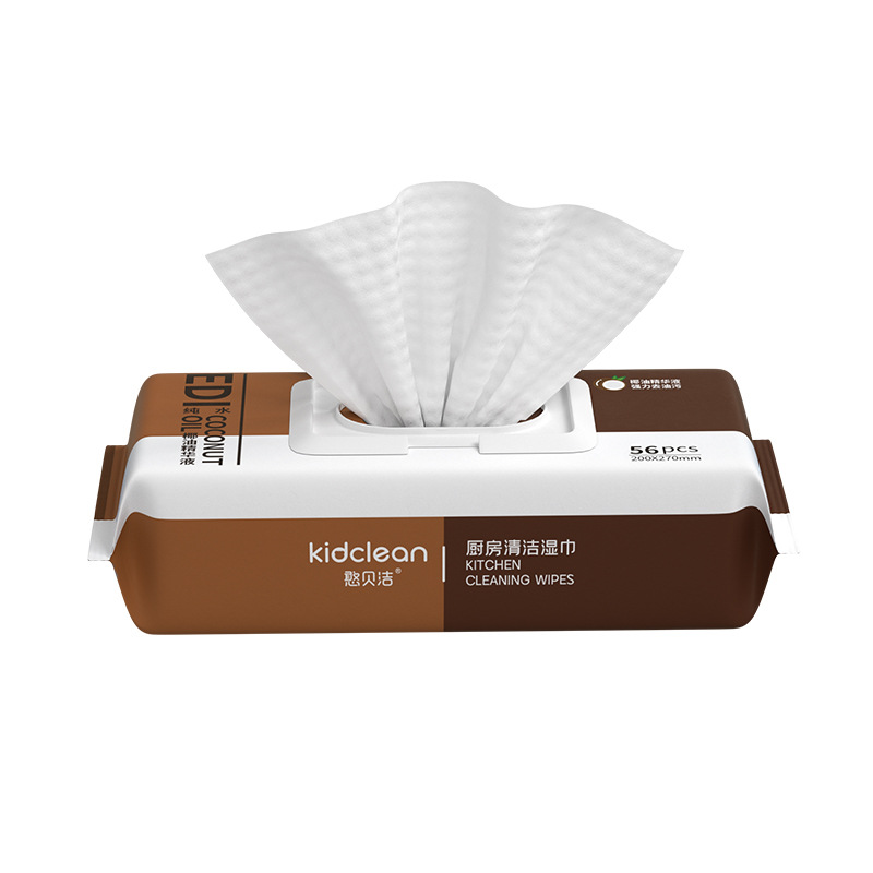 厨房湿巾去油污加大加厚专用湿纸巾厨房湿巾56抽大包装去污油渍细节图