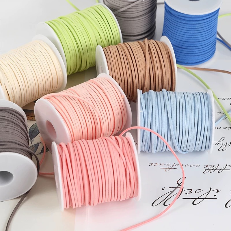 3mm韩国鹿皮绳麂皮绳绒绳挂件绳DIY手工编绳吊牌牛皮绳装饰皮绒绳产品图