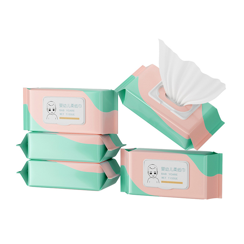 罐装湿巾/湿巾/80抽婴儿湿巾/10片装湿巾/纸巾白底实物图
