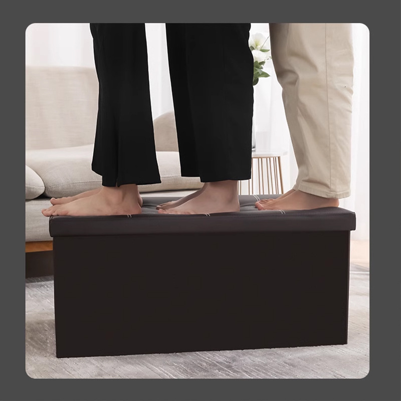 黑色储物凳铁艺换鞋凳高脚鞋柜一体香水架桌面收纳架详情1