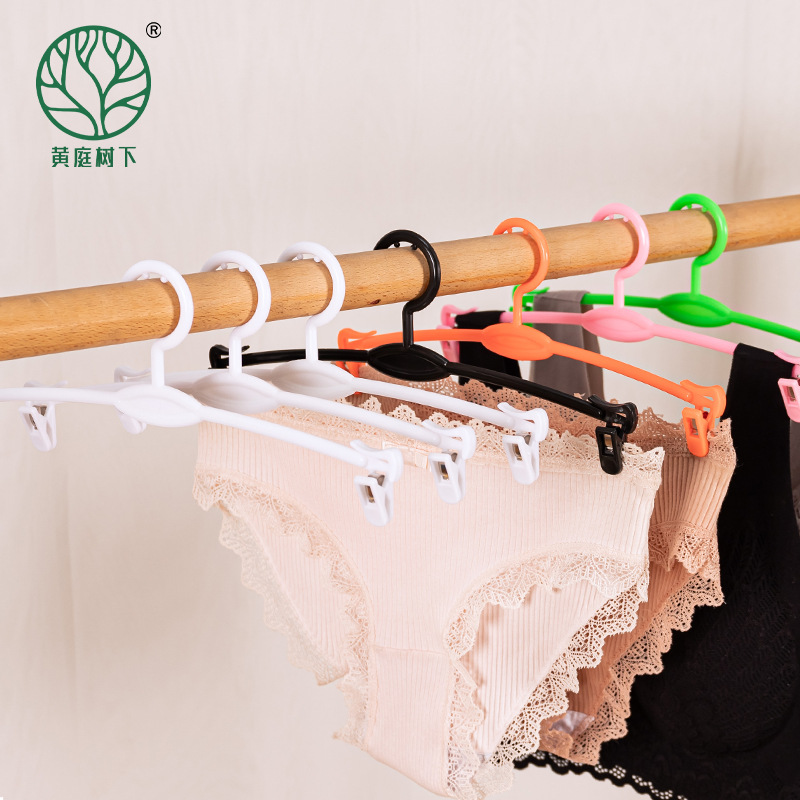 Plastic clothes hangers for bra and underwear stores, adjustable height clothes hangers, wholesale from underwear manufacturers details Picture