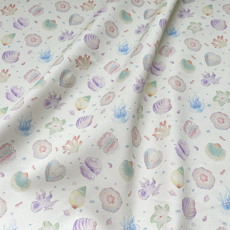 棉麻布/全棉印花布/双层纱布布料细节图