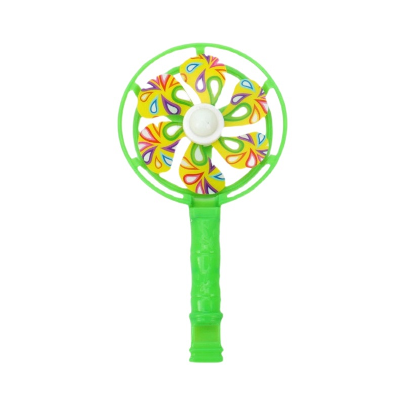Single packaging kindergarten gifts, candy-colored whistles, windmills, new windmill small toys wholesale, cheering props Item Picture