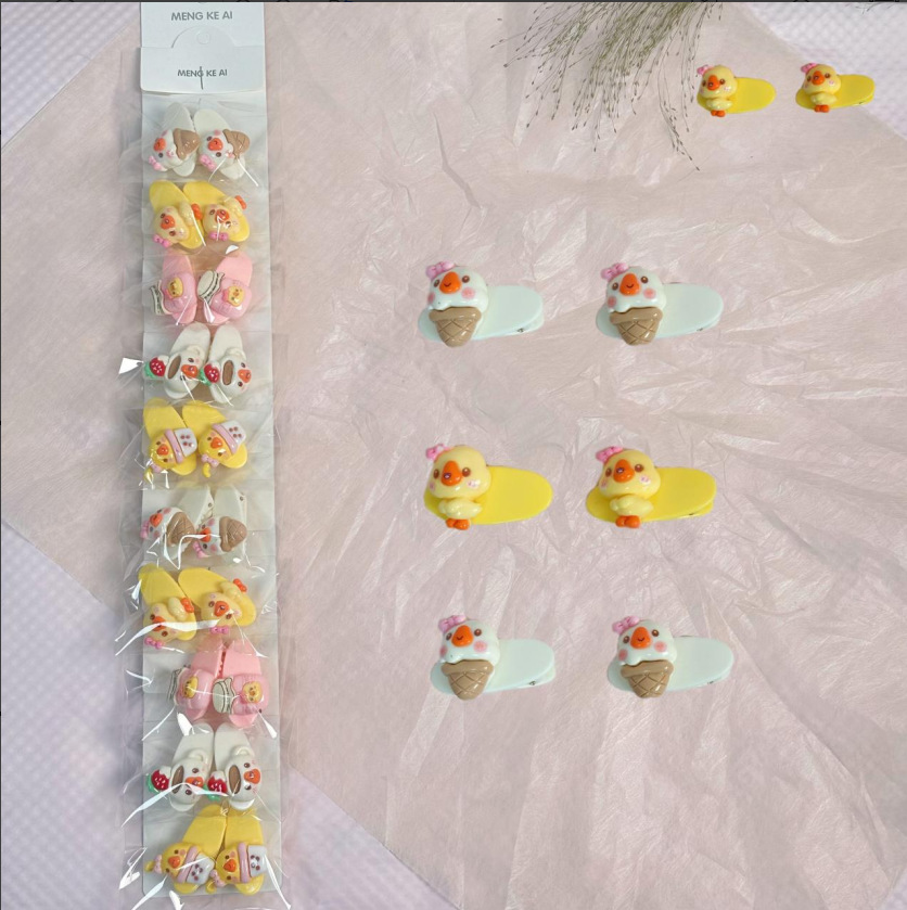 发夹/发卡/儿童发夹/抓夹/植绒细节图