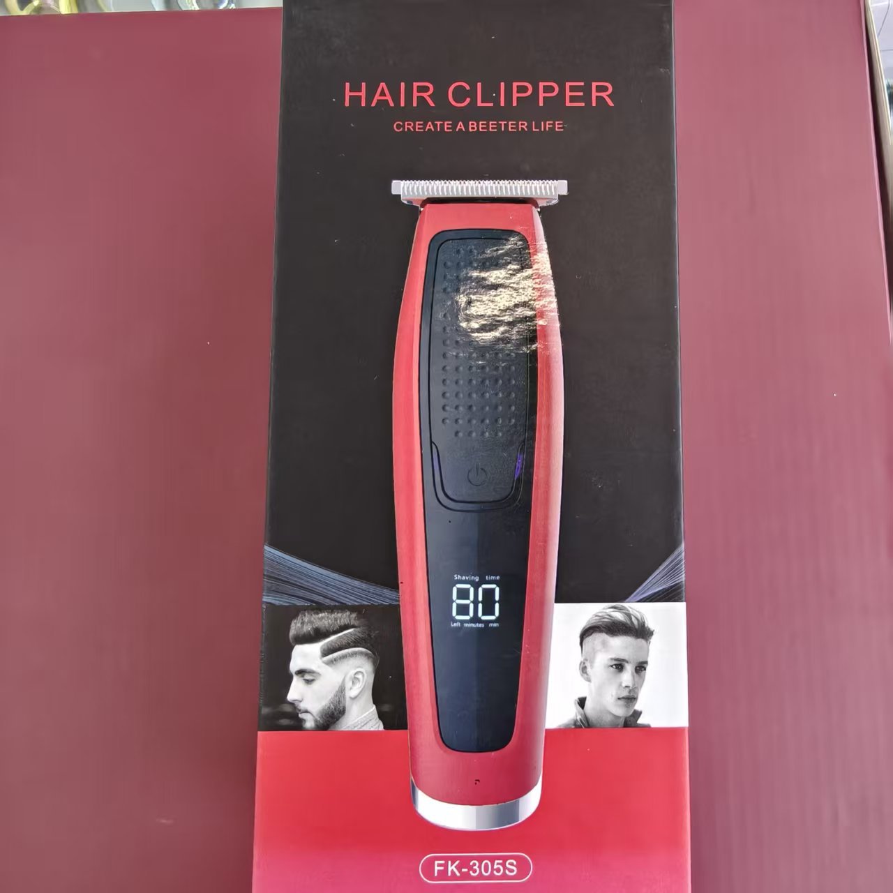 复古油头电推剪男士专用数显电动理发器家用雕刻剃头刀充电款细节图