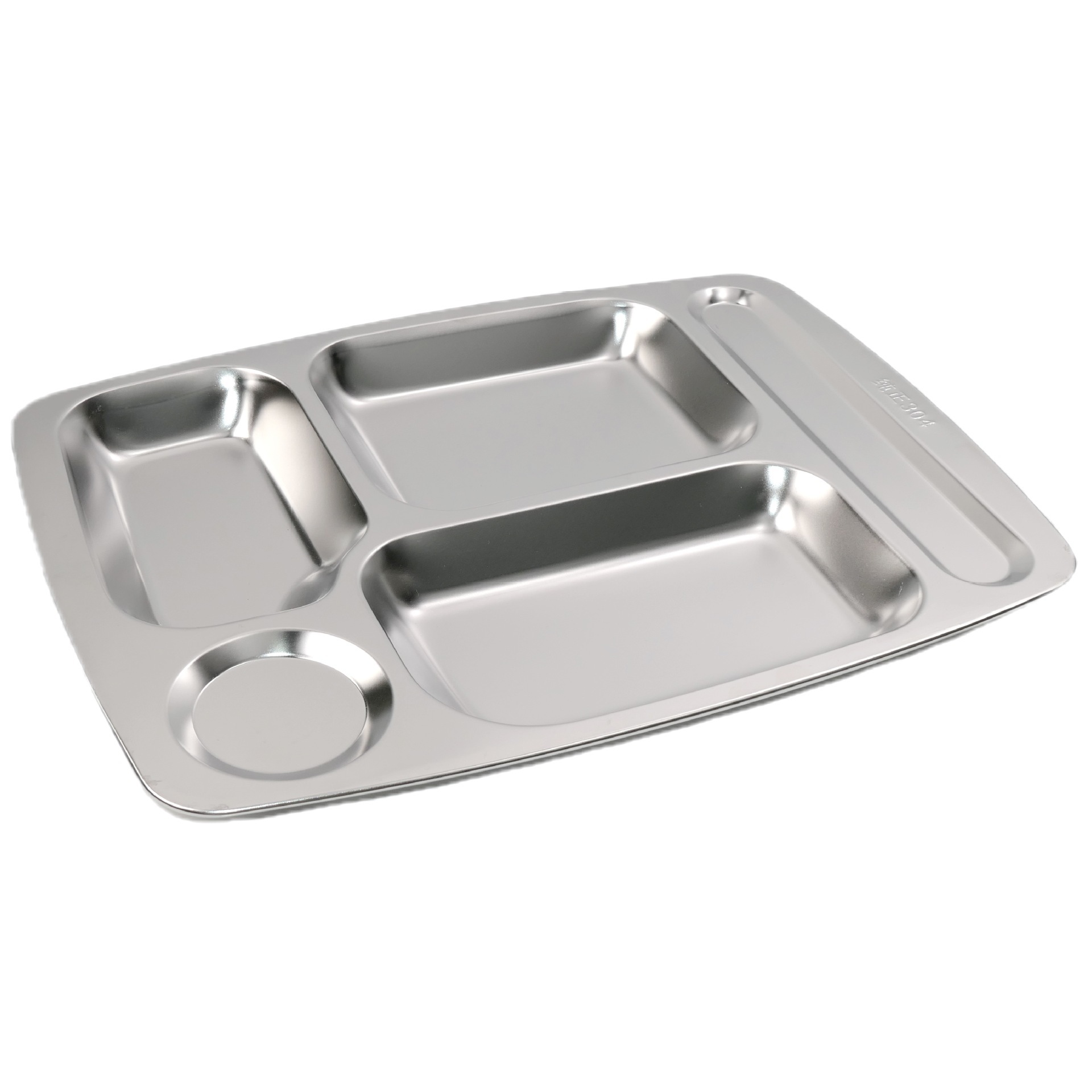 方形304不锈钢快餐盘食堂餐盘餐厅学生专用分格盘子食品级商用盘详情图5