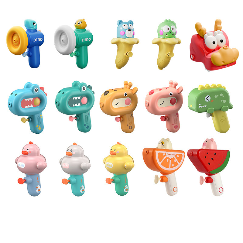 地摊厂家批发儿童大容量水枪夏季户外沙滩戏水男孩漂流水枪玩具白底实物图