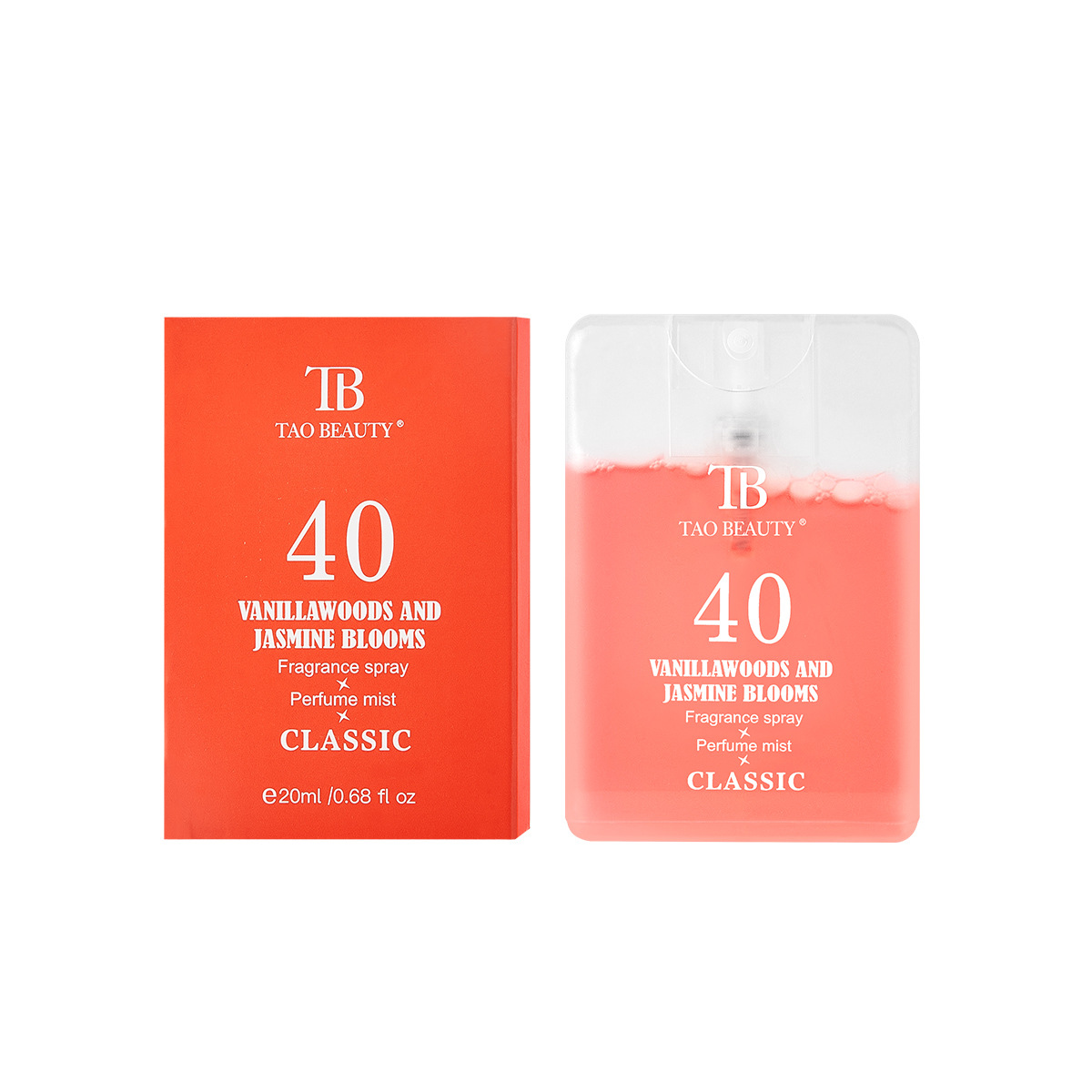 【跨境专供】Tao Beauty口袋香水20ml小巧便携持久留香卡片香水白底实物图