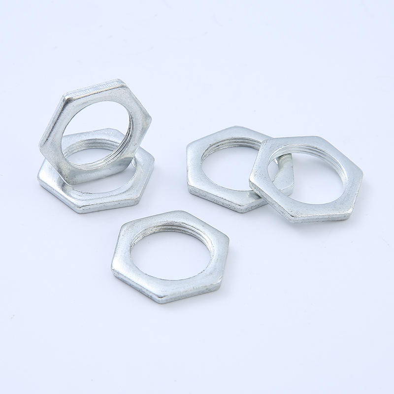 808 hexagonal thin nut, M18 thin-walled fine-tooth hexagonal ultra-thin processed nut, pressed nut grade fastener Specification image