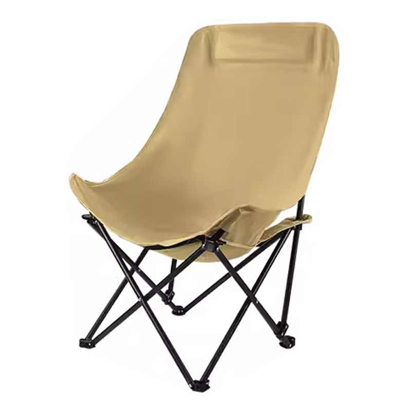 Outdoor moon chair, high back for reclining, portable camping and fishing seat, high back for lazy camping, beach chair, sketching chair Item Picture