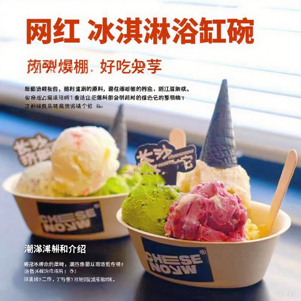 一次性冰激凌可降解纸浆碗芋泥冰沙碗椭圆形碗商用咖啡汤圆打包碗