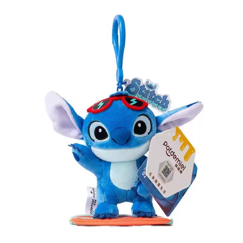 Disney-authorized Star Baby Stitch plush toy pendant, cute Stitch Angel keychain Specification image