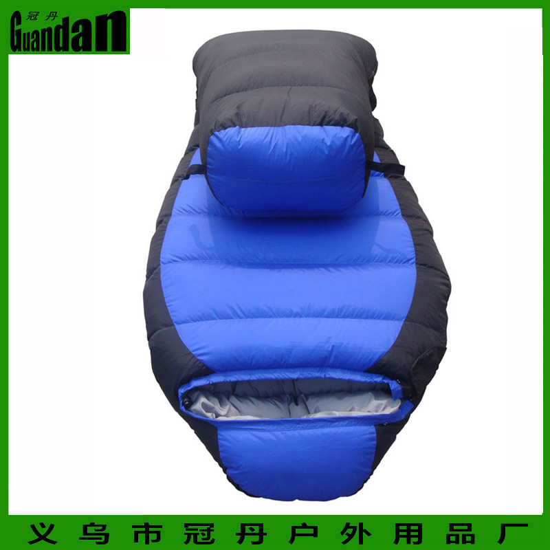 Factory direct sales: 1700g mummium-style mummy type outdoor camping down sleeping bag, filled with 1000g Item Picture