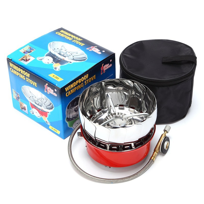 Concave and convex outdoor windproof camping stove head, portable stove head, Lotus ultra-light stove head, picnic stove and cooking equipment details Picture