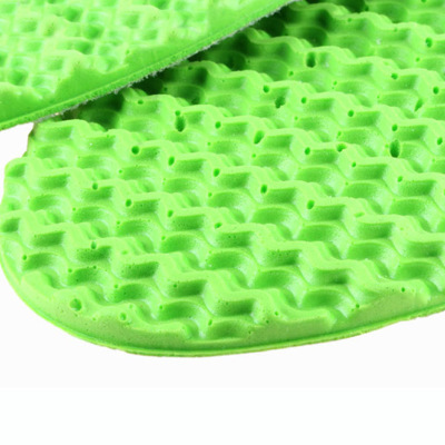 Plantilla deportiva de verano estampado de onda verde transpirable absorción de choque plantilla de corte de hombre sudor absorbente EVA plantilla de espuma Application Scenario