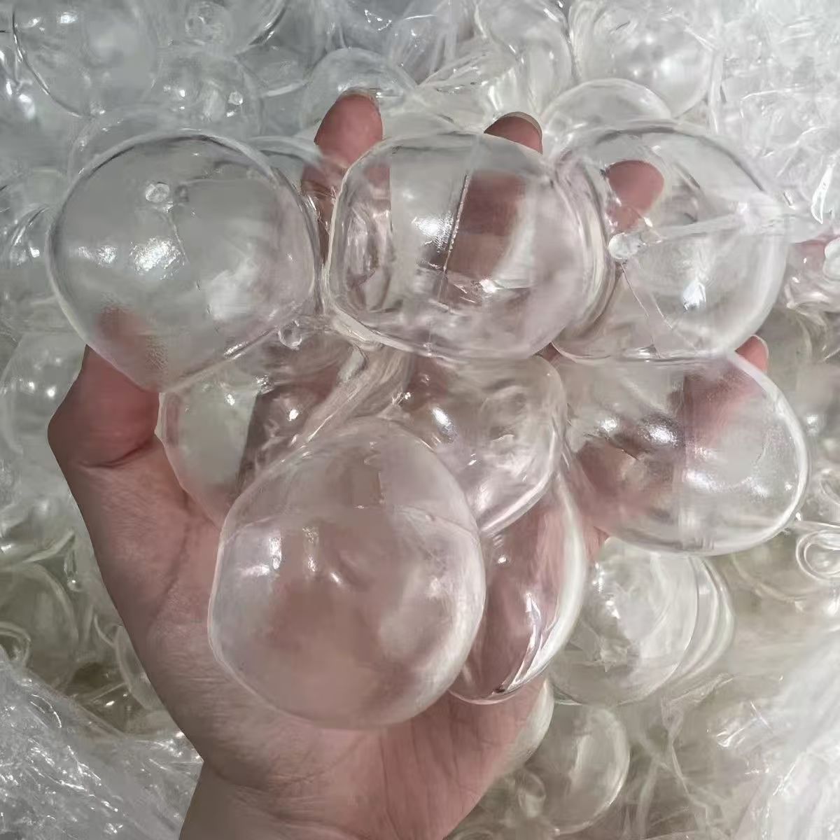 tpr empty skin water ball pressure relief handcrafted ball, empty skin DIY toy, empty skin unbreakable, noisy ball filling accessories details Picture