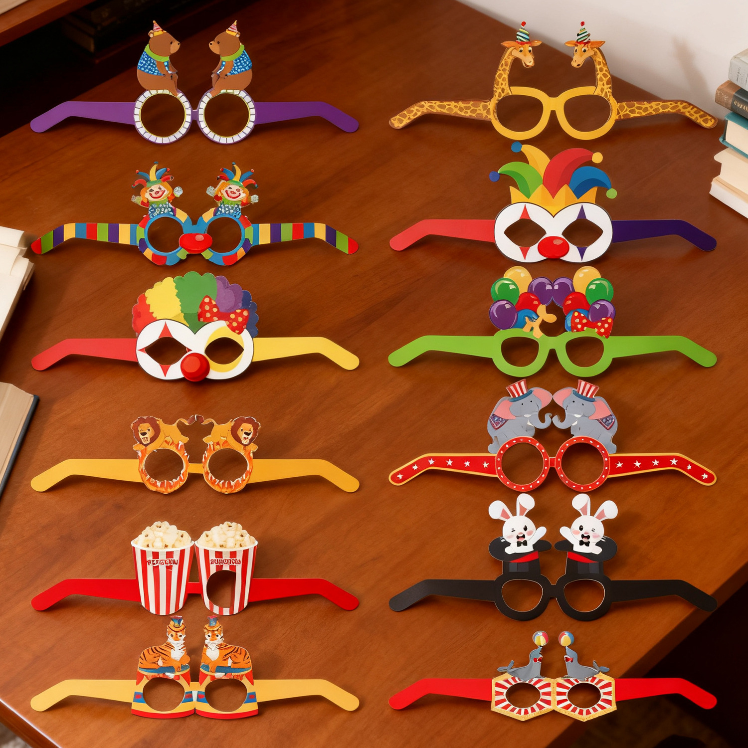 现货新款马戏团主题派对装饰用品搞怪眼镜道具狂欢派对度假拍照