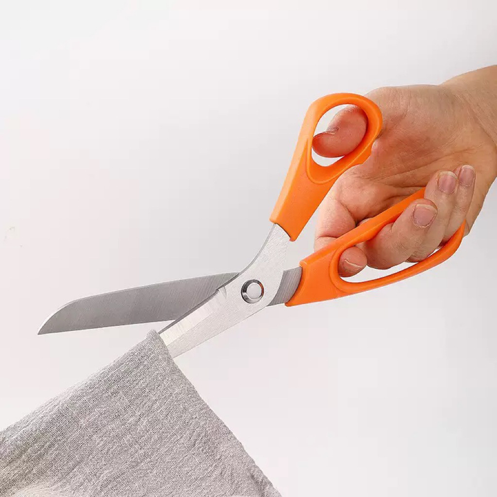 不锈钢裁缝剪刀强力剪布剪纸裁衣大剪刀省力柄大手缝纫师傅工具剪细节图