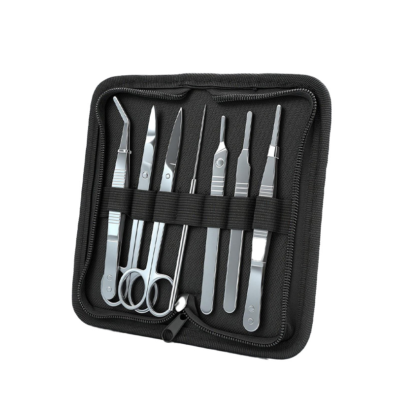 7-piece set of biological dissecters, stainless steel insect specimen dissection needles, medical and biological laboratory supplies Item Picture
