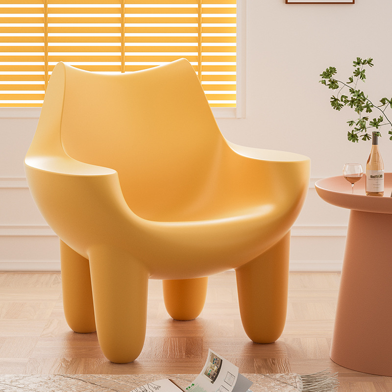 Star Single sofa, casual single chair, designer sofa chair, wabi-sabi cream style, lazy living room, Internet celebrity, balcony elephant chair Specification image