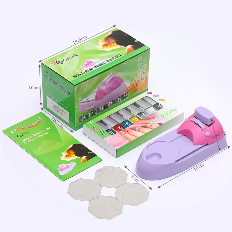 Cross-border nail art printing machine, hand-painted nail polish painting machine set, DIY manual nail art printing machine Application Scenario