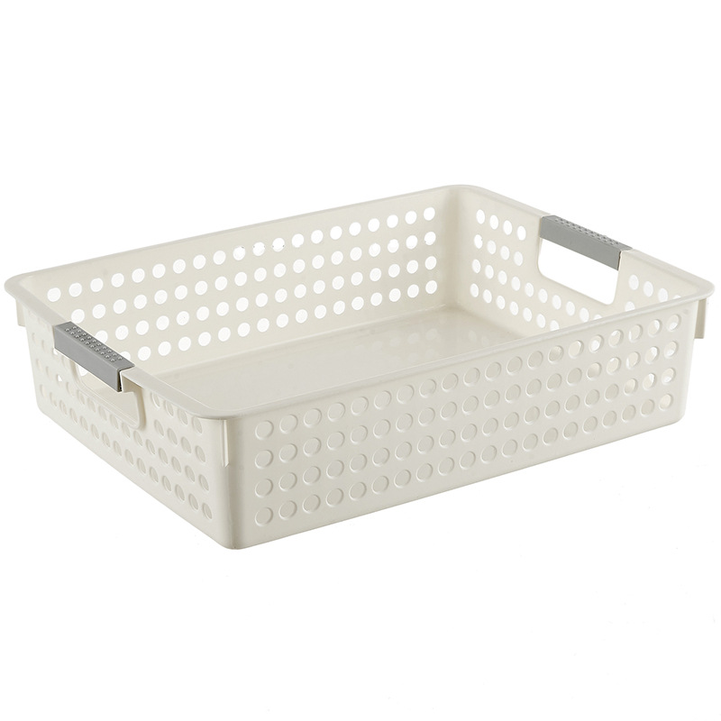 Plastic storage basket, desktop sundries storage box, rectangular, kindergarten snack and toy storage basket, small storage basket Item Picture