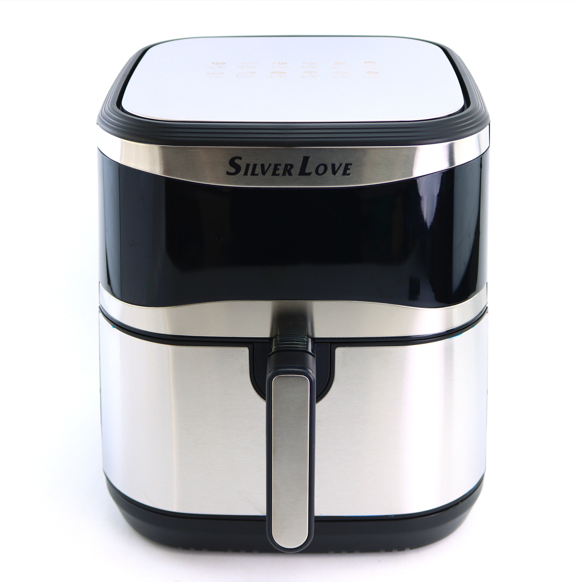 Export 3000W high-power air fryer 8L large-capacity smart household stainless steel electric fryer Z209 Item Picture