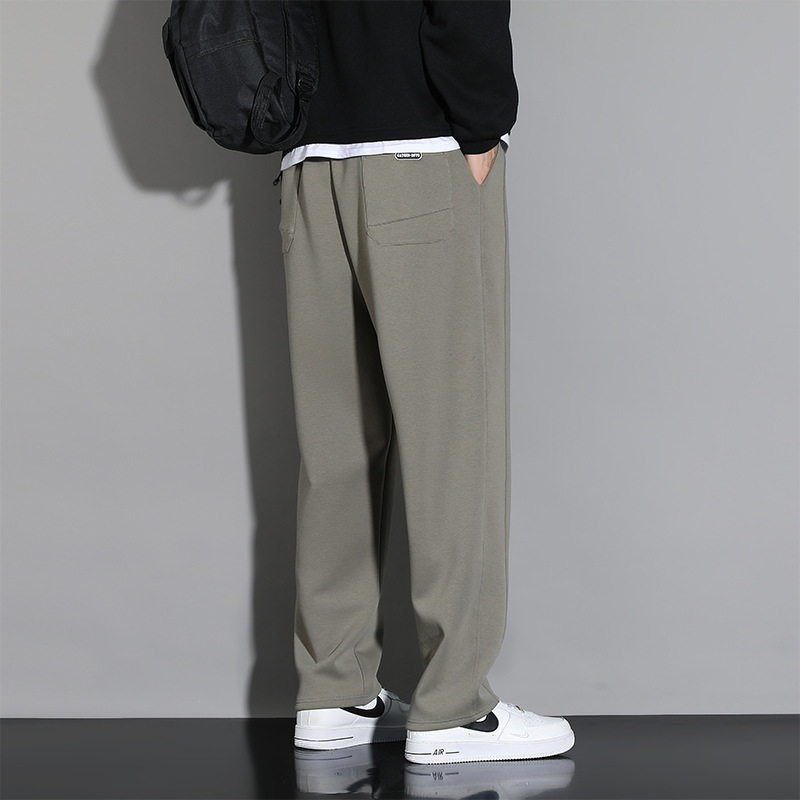 Men's autumn loose sportswear pants, trendy casual pants, men's vertical sweatpants with a sense of drape, men's sportswear pants, men's long pants Specification image