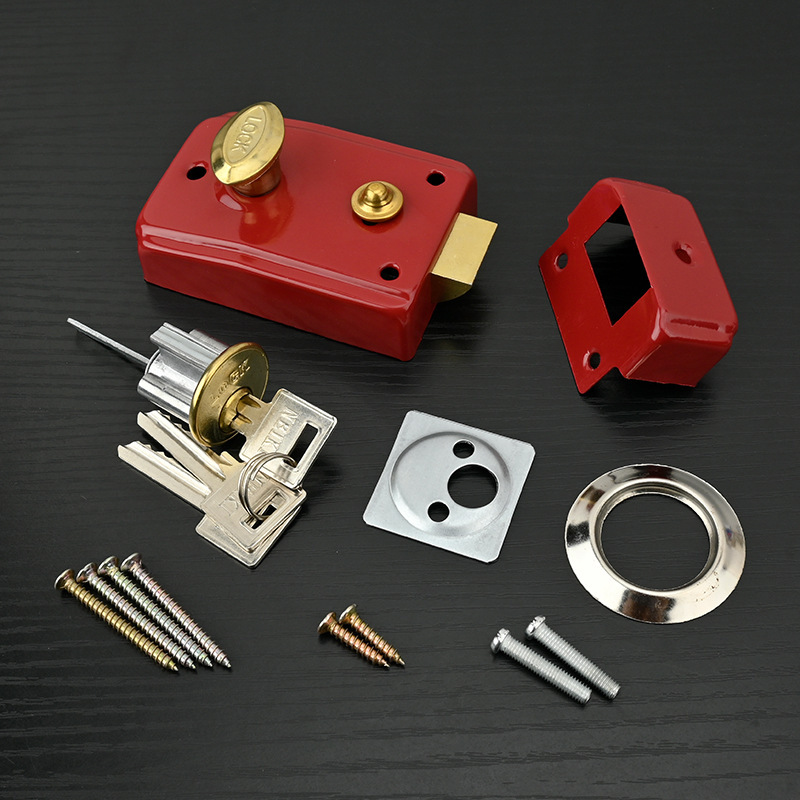 Bull Head door Lock 708 door lock, interior and exterior door lock, interior core door lock, wooden door, iron door, single-tongue door lock Specification image