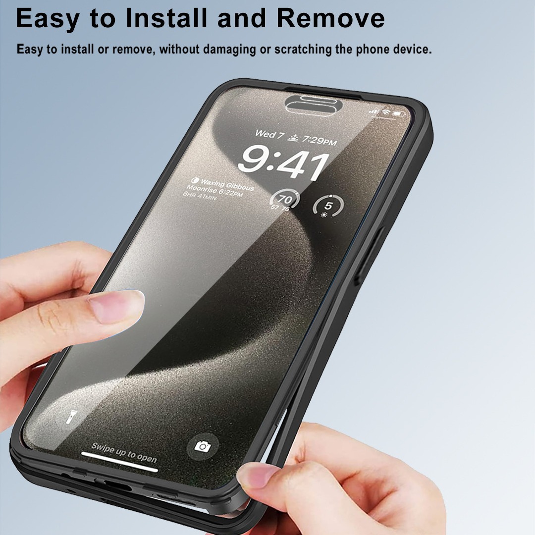 Suitable for iPhone17 Qicai magnetic phone case, iPhone17Pro Max all-inclusive 360 case and film integrated protective case Application Scenario