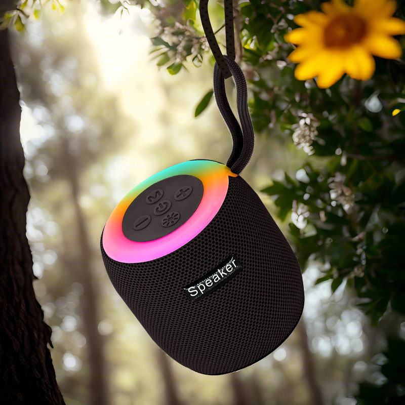 Cross-border 309 Bluetooth speaker, outdoor cycling wireless portable card-inserting subwoofer, home ambient light, desktop speaker