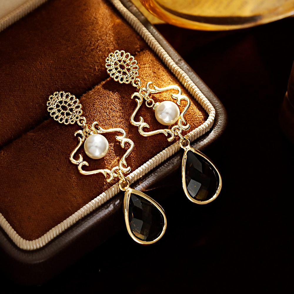Hyacinth vintage harborwind vintag pendientes de alta calidad chic personalidad temperamento melard orejeras 2025 tik bang details Picture